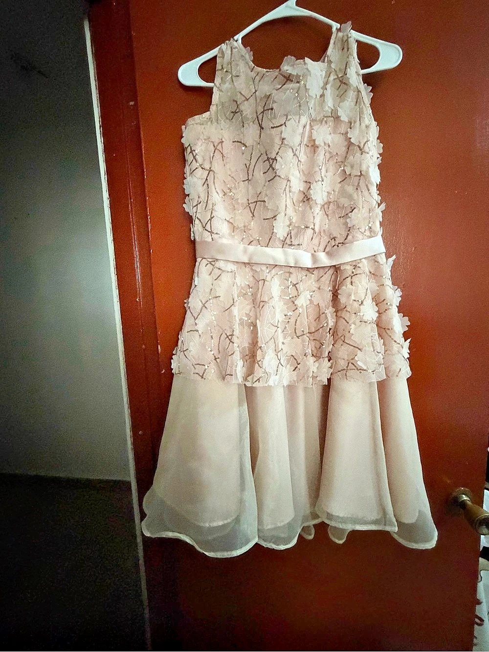 Pink & White Formal Dress